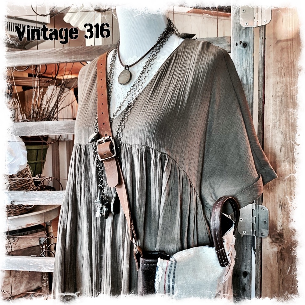 Last One - Olive Baby Doll Tunic - Picture 3 of 8